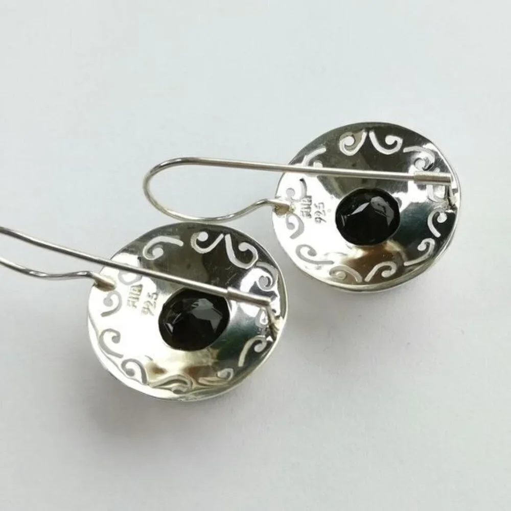 Smokey Topaz Smoky Quartz drop earrings in Sterling Silver 🆕